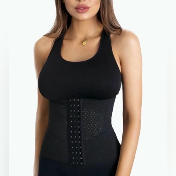 New HourglassGal Medium Original Everyday Waist Trainer in Black PRICE FIRM - Picture 1 of 8